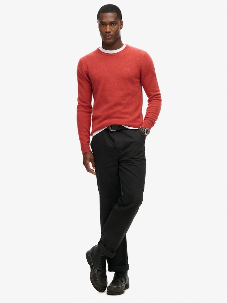 Orange - Superdry Essential Crew Pullover - Bild 2 von 6 Orange - Superdry Essential Crew Pullover - Bild 2 von 6