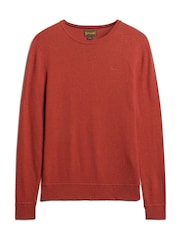 SUPERDRY Orange Essential Crew Jumper - Image 4 of 6