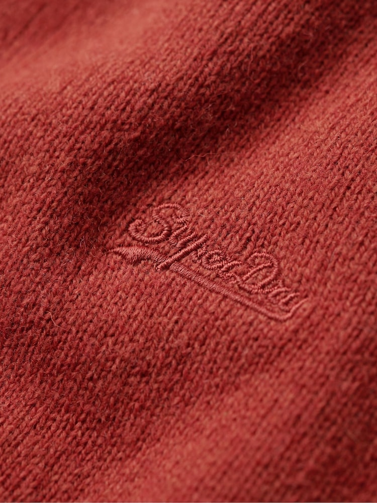 SUPERDRY Orange Essential Crew Jumper - Image 6 of 6