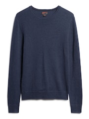 SUPERDRY Blue Essential Crew Jumper - Image 4 of 6