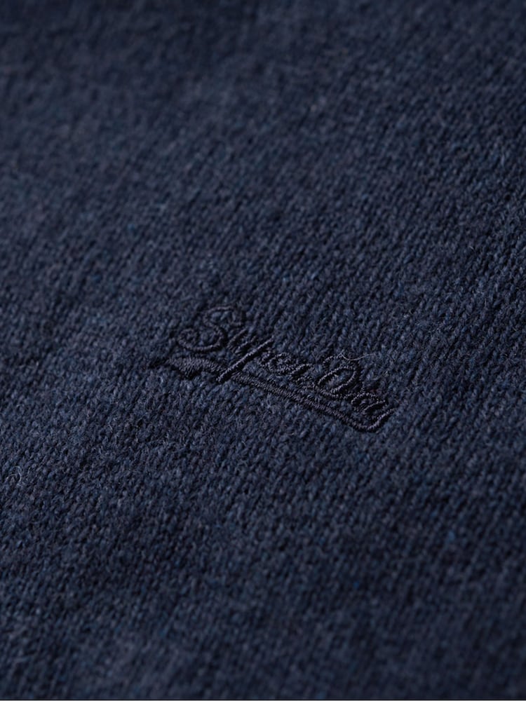 SUPERDRY Blue Essential Crew Jumper - Image 6 of 6