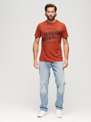 Superdry Orange Copper Label Workwear T-Shirt - Image 2 of 6
