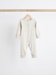 Black/Grey Baby Footless Sleepsuits 4 Pack (0mths-3yrs) - Image 4 of 14