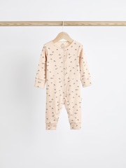 Black/Grey Baby Footless Sleepsuits 4 Pack (0mths-3yrs) - Image 5 of 14