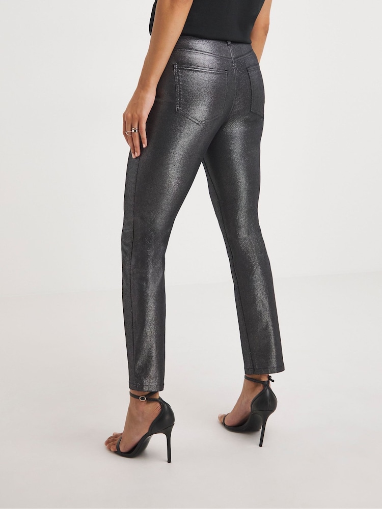 JD Williams Metallic 24/7 Slim Leg Jeans - Image 2 of 4
