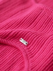 Superdry Pink Backless Knitted Midi Dress - Image 6 of 6