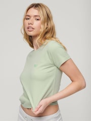 Superdry Green Essential Logo 90's T-Shirt - Image 3 of 6