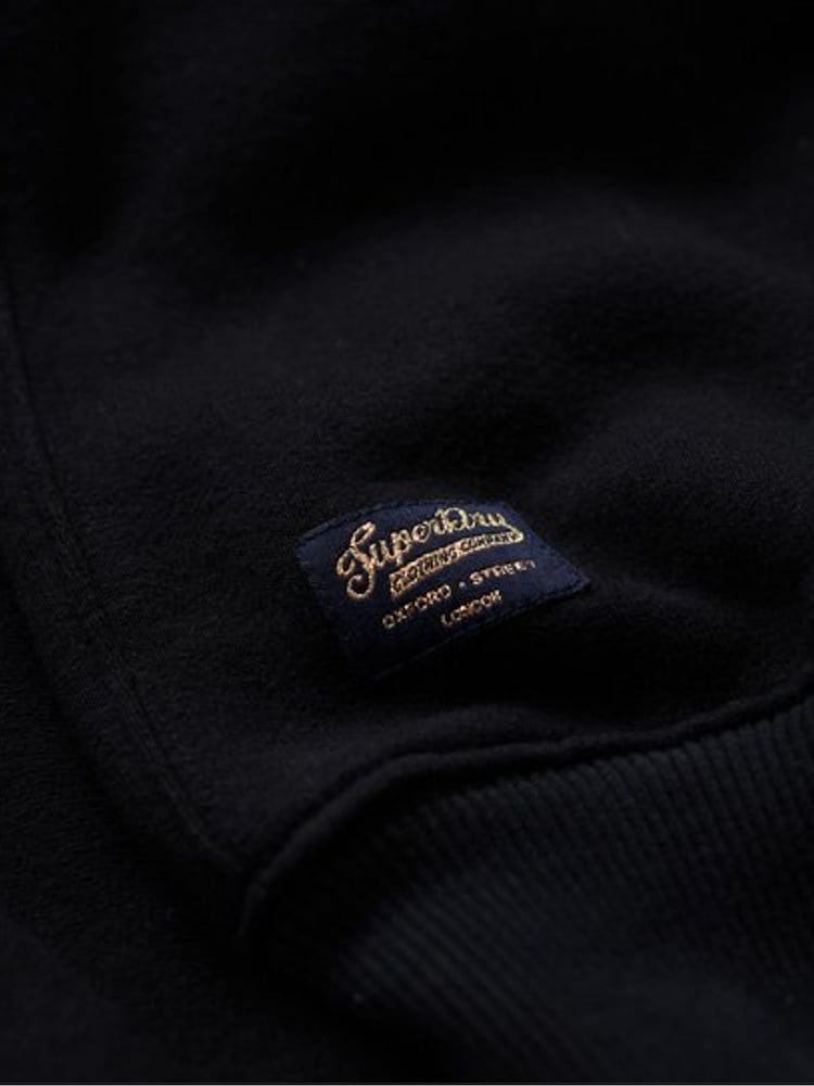Superdry Black Luxe Metallic Logo Sweatshirt - Image 6 of 6