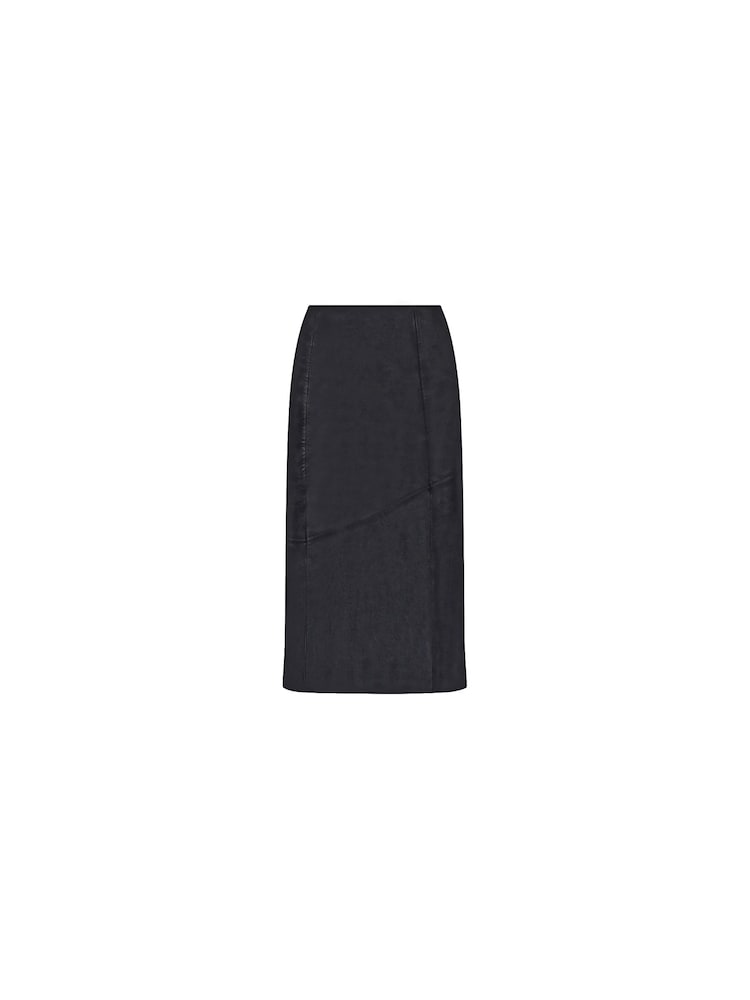 Ro&Zo Black Leather Midi Skirt - Image 5 of 5