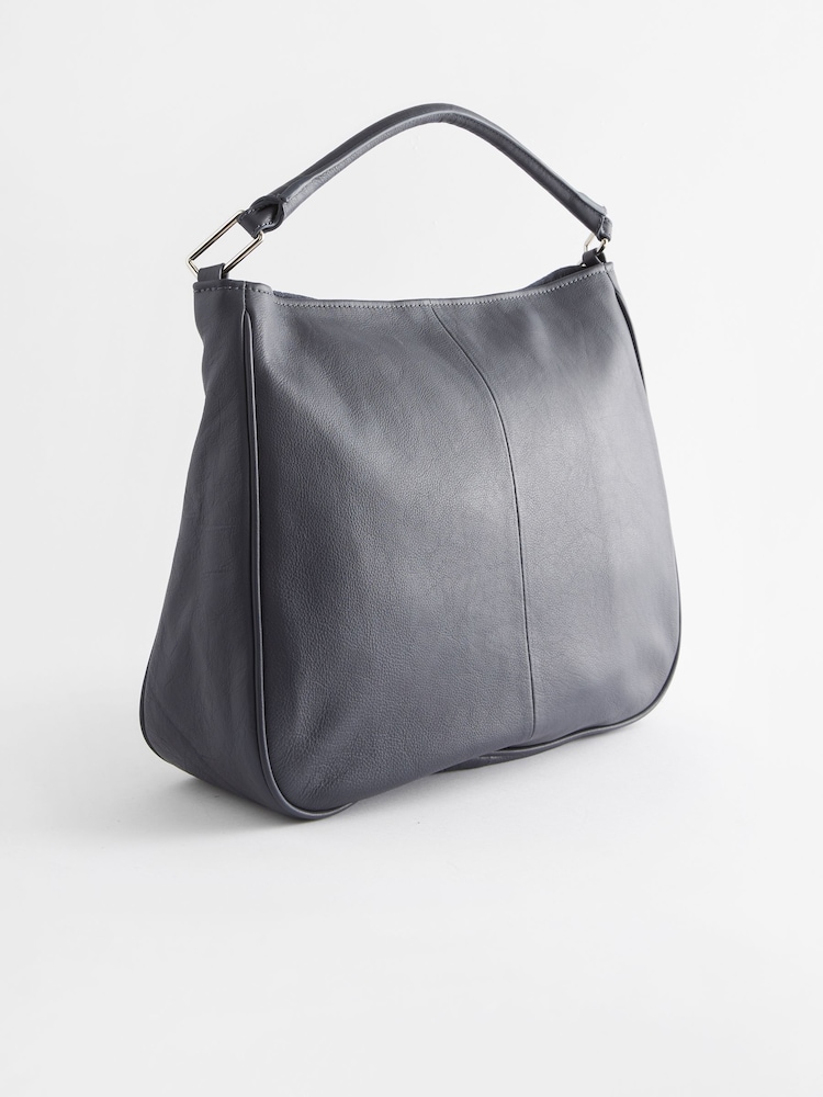 Blue Leather Suede Shoulder Bag - Image 2 of 5