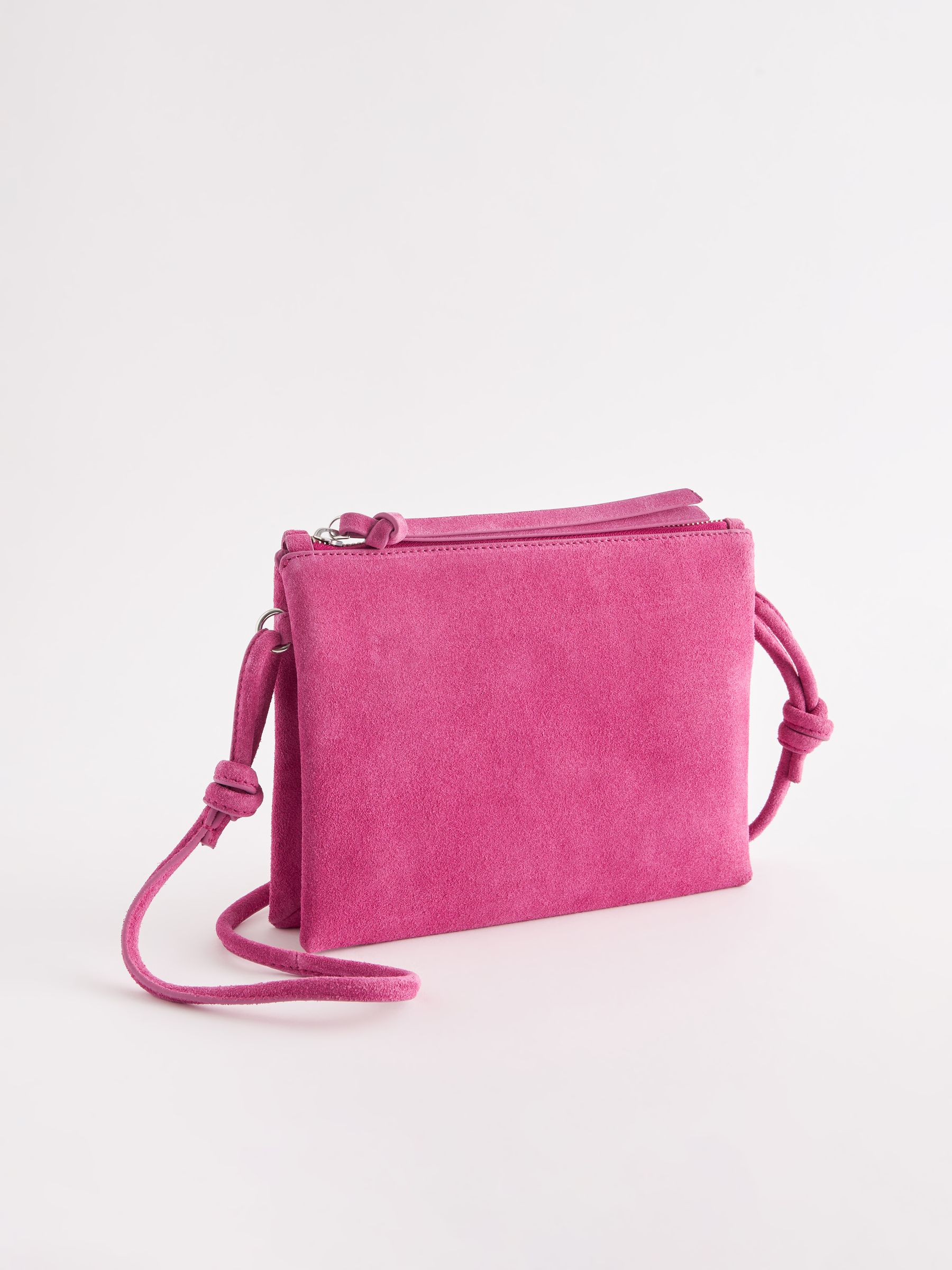 Buy Bright Pink Leather Cross Body Bag from Next Italy
