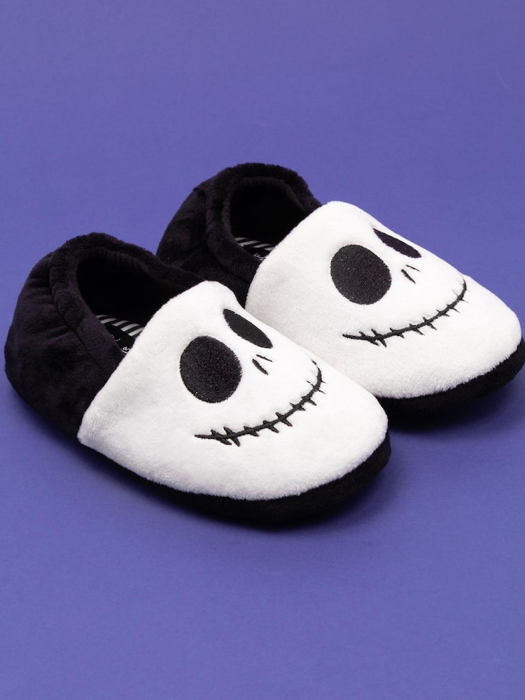 Vanilla Underground White Nightmare Before Christmas Kids Winter Christmas Fluffy Slippers - Image 1 of 4