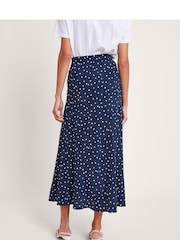 Monsoon Blue Shiloh Spot Bias Skirt - Image 2 of 5