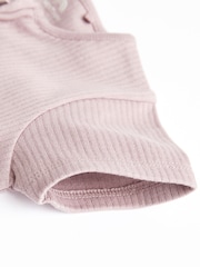 Blassrosa - Baby-Strampelhöschen mit Zwei-Wege-Reißverschluss aus 100 % Baumwolle im 3er-Pack (0Monate -3Jahre) - Bild 6 von 7
