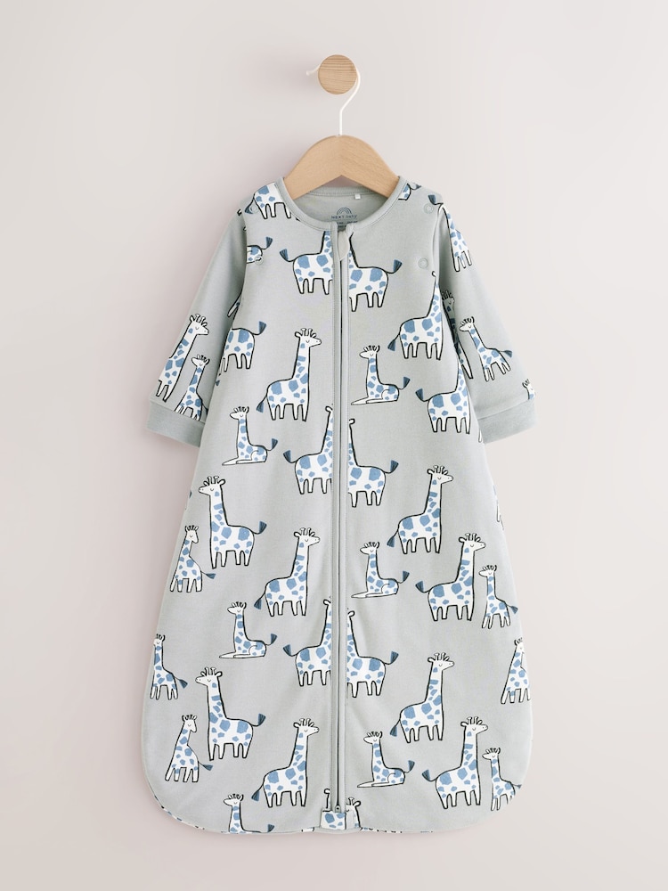 Green Giraffe 2.5 Tog Removable Sleeve Baby Sleep Bag - Image 1 of 5