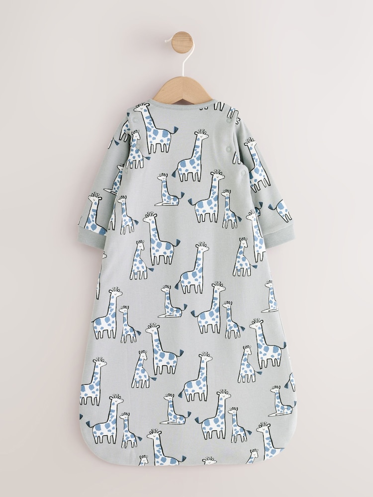 Green Giraffe 2.5 Tog Removable Sleeve Baby Sleep Bag - Image 2 of 5