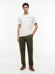 Tommy Hilfiger Cream Back Graphic Jersey T-Shirt - Image 3 of 5