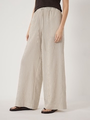 Hush White Petunia Striped Side Detail Trousers - Image 1 of 5