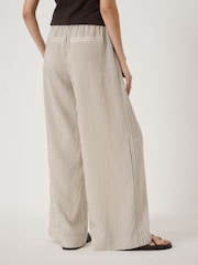 Hush White Petunia Striped Side Detail Trousers - Image 3 of 5