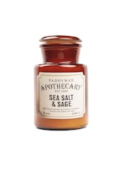 Paddywax Brown Apothecary Sea Salt & Sage 226g Glass Jar Candle - Image 3 of 3