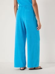 Hush Blue Blaire Towelling Side Stripe Joggers - Image 4 of 6