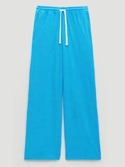 Hush Blue Blaire Towelling Side Stripe Joggers - Image 6 of 6