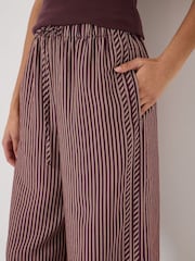 Hush Red Petunia Striped Side Detail Trousers - Image 4 of 5