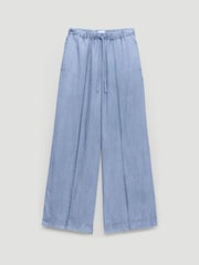 Hush Blue Petunia Chambray Trousers - Image 6 of 6