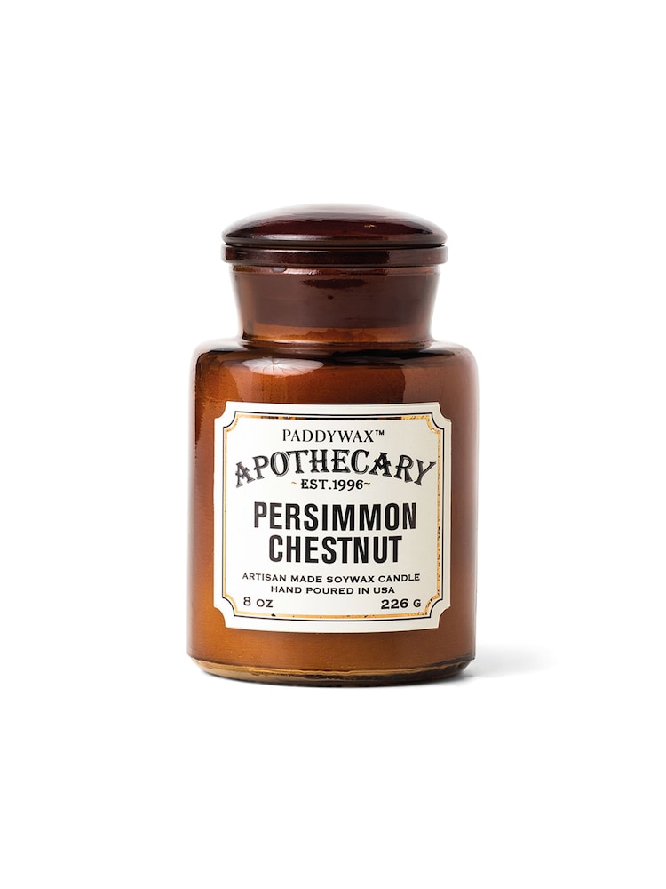 Paddywax Brown Apothecary Persimmon & Chestnut 226g Glass Jar Candle - Image 2 of 3