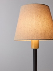 The Set Black and Brass Table and Floor Lamp Set - Image 4 of 4