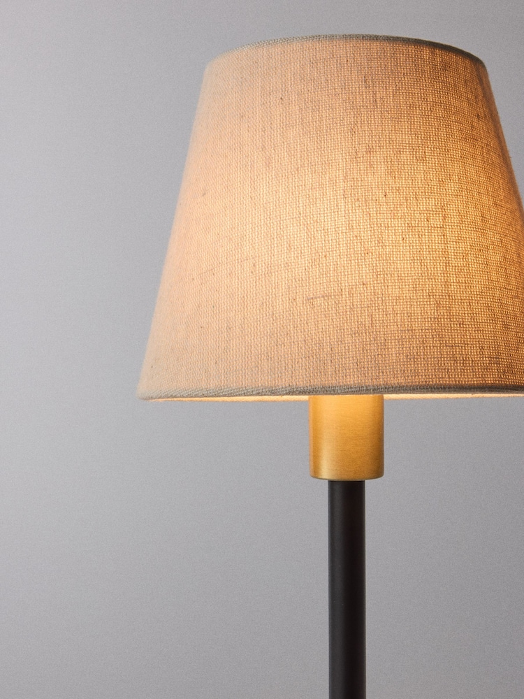 The Set Black and Brass Table and Floor Lamp Set - Image 4 of 4