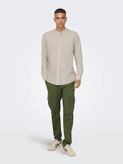 Only & Sons Green Straight Leg Cargo Trousers - Image 3 of 8