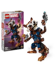 Lego Marvel Rocket  Baby Groot Buildable Toy Figures 76282 - Image 1 of 7