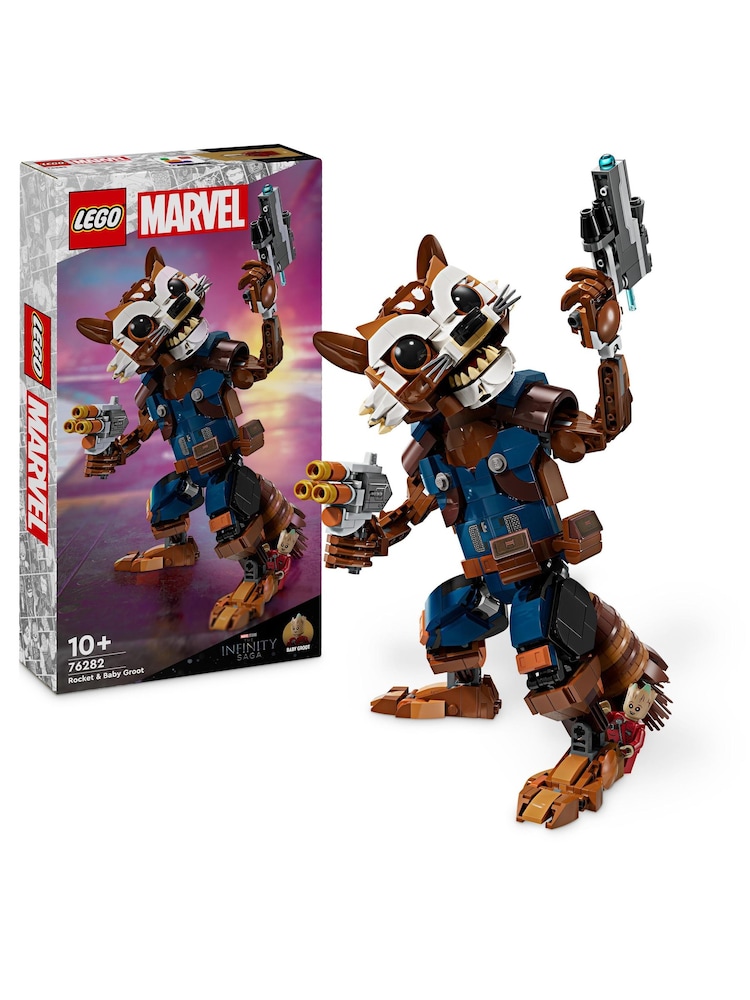 Lego Marvel Rocket  Baby Groot Buildable Toy Figures 76282 - Image 1 of 7