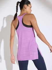 Purple Active Sports Longline Tank - Image 4 of 5