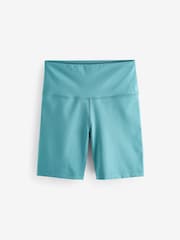 Teal Blue Active Sports Cycling Shorts - Image 6 of 7