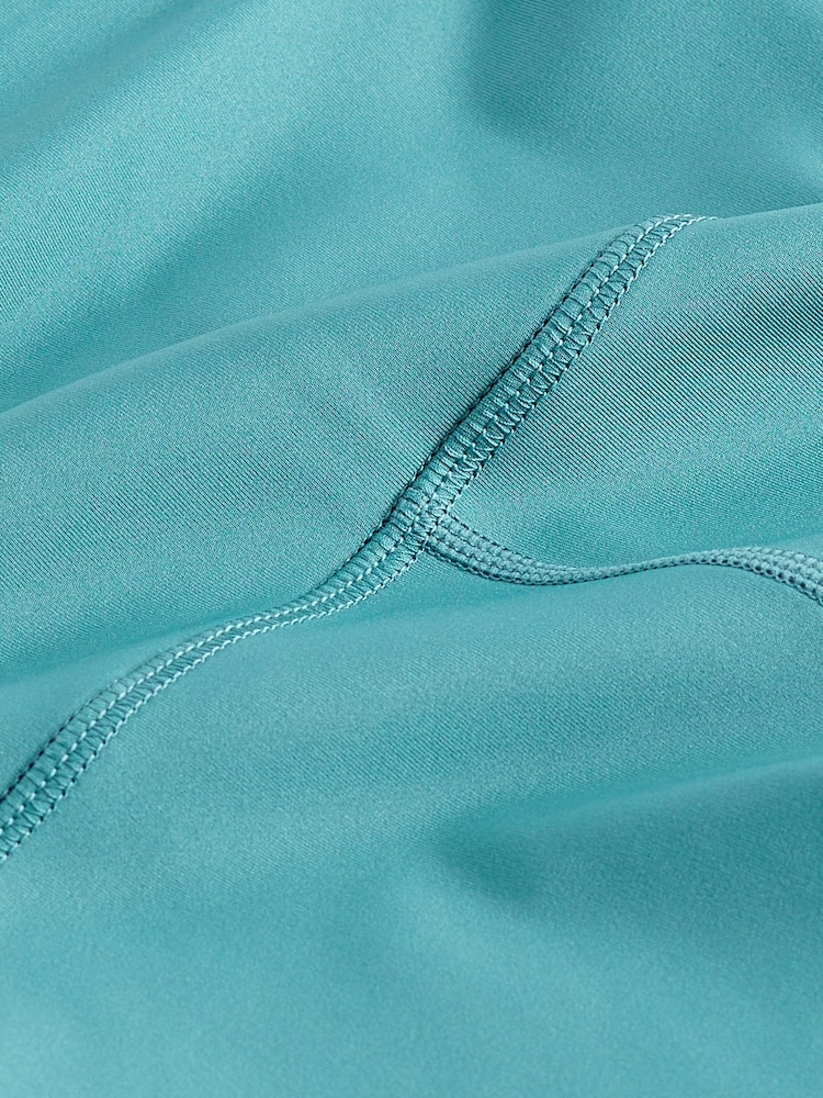 Teal Blue Active Sports Cycling Shorts - Image 7 of 7