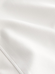 White Active Square Neck Cropped Sports Top - Image 7 of 7
