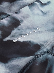 Black/White Active Yoga Leggings - Image 5 of 5