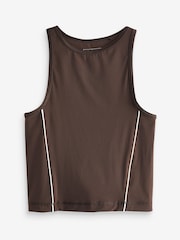 Chocolate Brown Supersoft Active Tank - Image 6 of 7