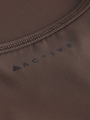 Chocolate Brown Supersoft Active Tank - Image 7 of 7