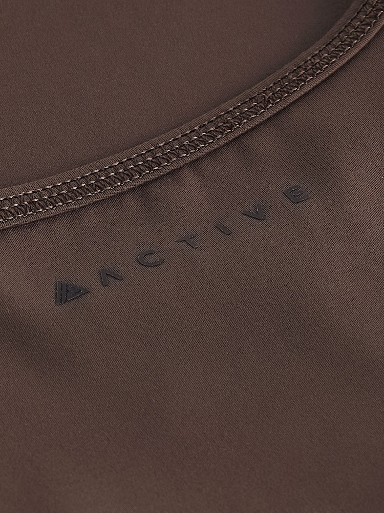 Chocolate Brown Supersoft Active Tank - Image 7 of 7