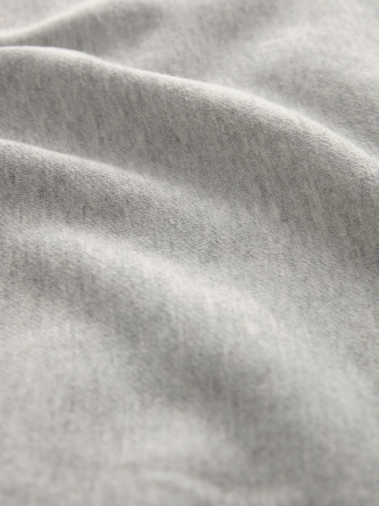 Grey Active Crew Neck Drawstring Tie Hem Sweatshirt - Image 7 of 7