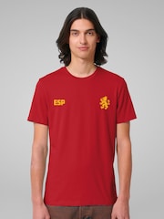All + Every Red Spain Euro Football Kit Style T-Shirt - Image 1 of 4