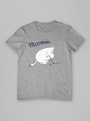 All + Every Grey Moomin Moomintroll Paintbrush T-Shirt - Image 3 of 4