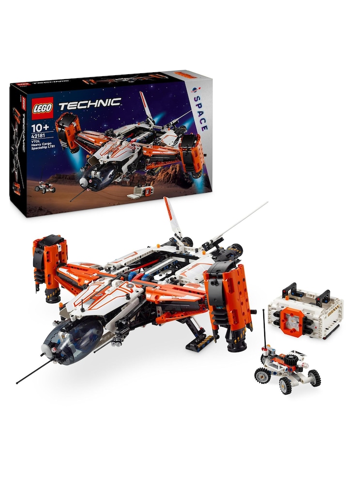 Космический кораблик с принтом грузовиков LEGO Technic LT81 4218 - Image 1 of 8 Космический кораблик с принтом грузовиков LEGO Technic LT81 4218 - Image 1 of 8