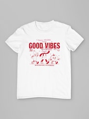 All + Every White Paul Frank Julius The Monkey Serving Good Vibes California T-Shirt - Image 3 of 4