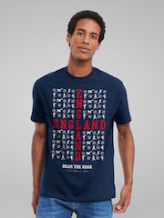 All + Every Blue England Hear The Roar Euro Football T-Shirt - Image 1 of 4