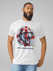 All + Every White Home Lion Roar Euro Football T-Shirt - Image 2 of 4