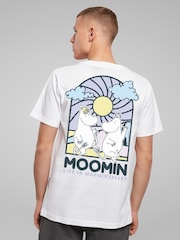 All + Every White Moomin Stained Glass Style Life In Moominvalley Light T-Shirt - Image 1 of 4